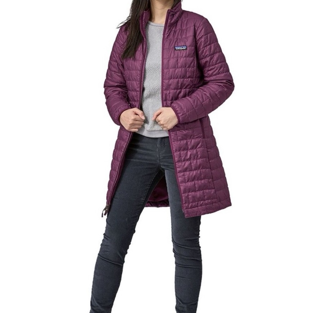 NWT Patagonia Lightweight Travel Deep Purple Nano Puff Parka Medium M - Picture 6 of 7